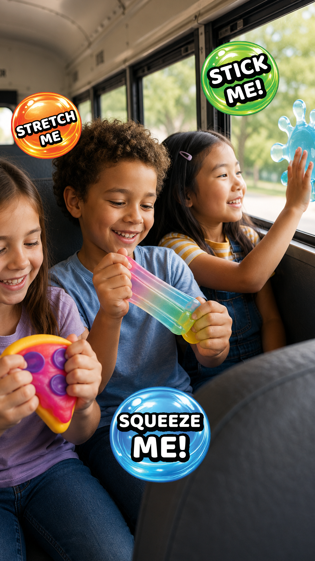 Fun Doh Food Moods Pizza Sticky Squishy Sensory Fidget Toy