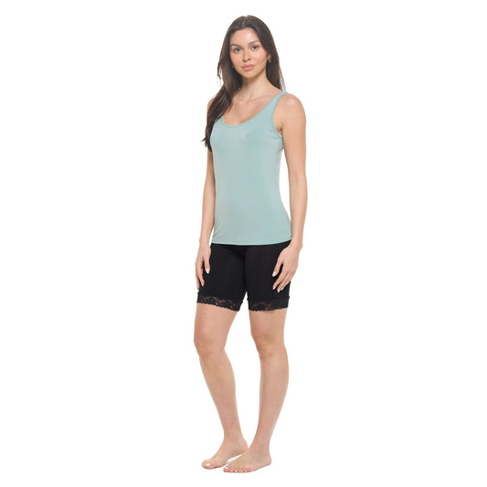 Lux Essential Tank Top | Green Dusty
