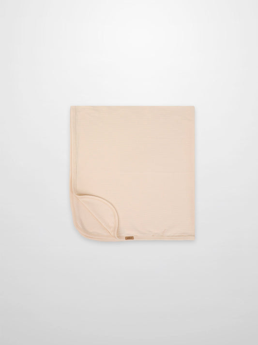 Thin Ribbed Blanket - Cream