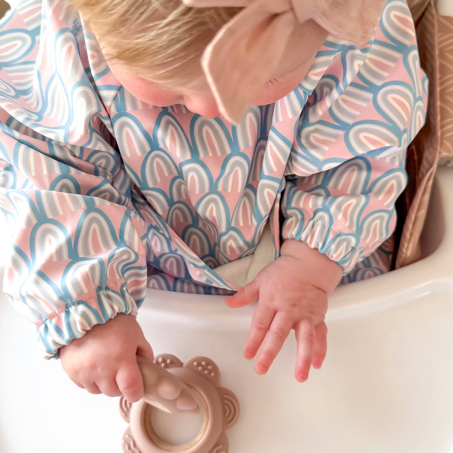 Garden Party Teether Collection - Silicone & Beechwood Sunshine
