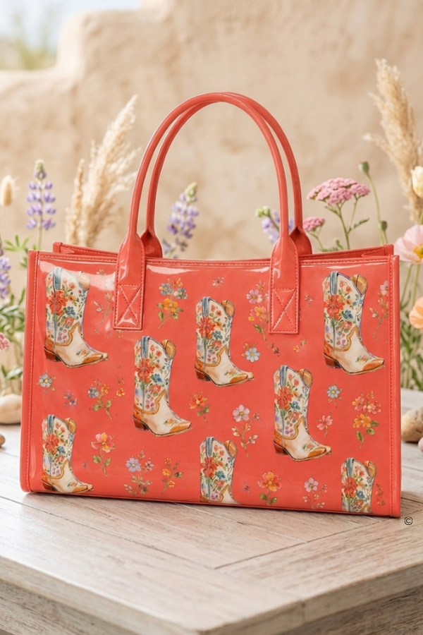 SC - ETA 10/15-10/29 The Cowgirl Garden Vinyl Tote Bag©