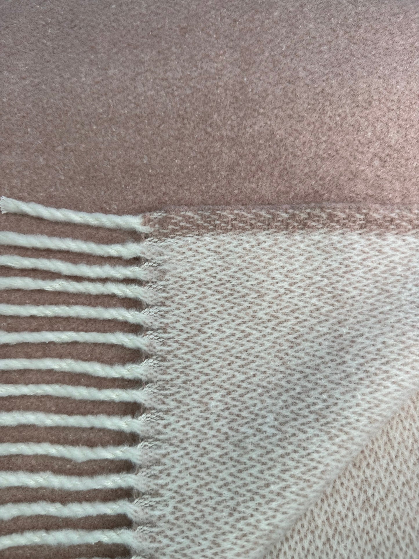 Double Faced Solid Mini Chevron Throw