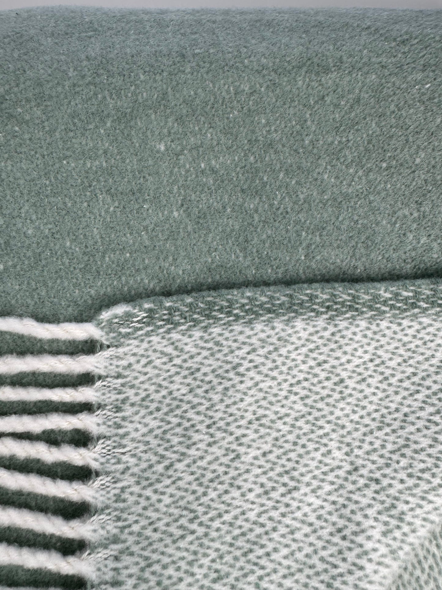 Double Faced Solid Mini Chevron Throw