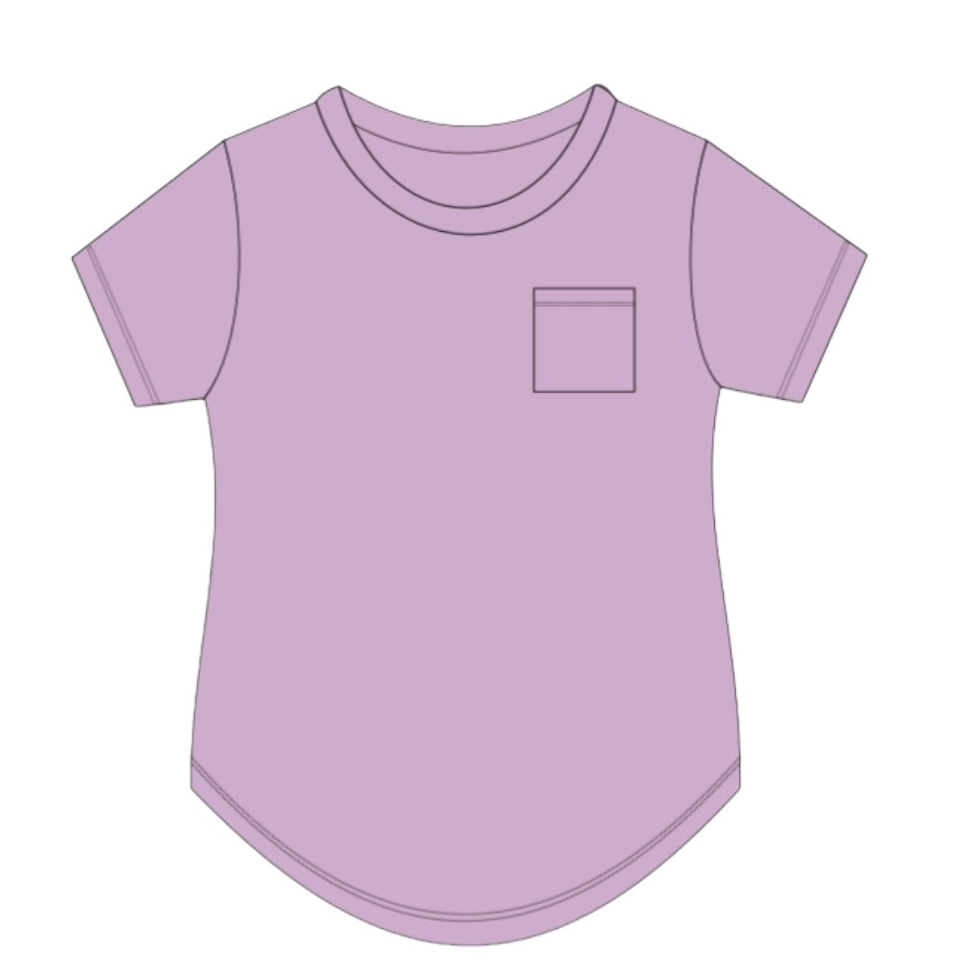 Lavender Haze Short Sleeve Scoop Top