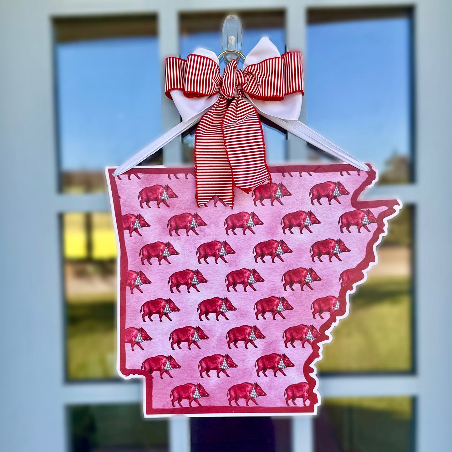 Hog Patterned Door Hanger