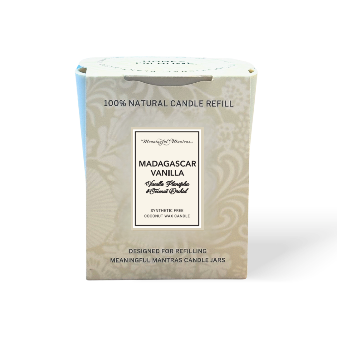 Madagascar Vanilla Natural Candle 8oz Kaia Collection Refill
