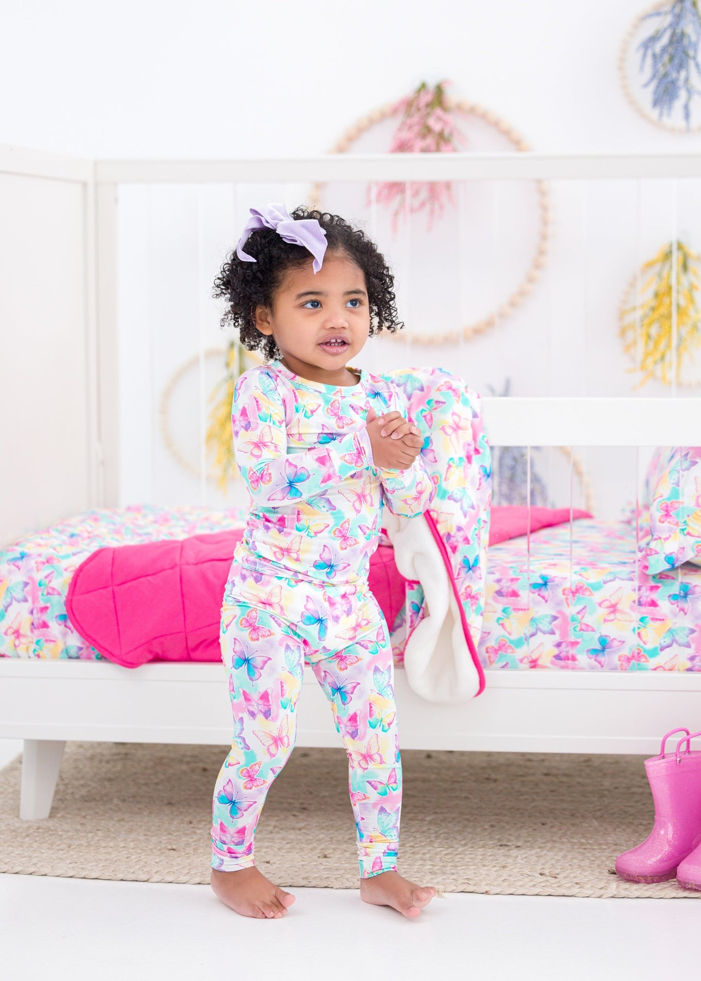 Dahlia Plush Birdie Blanket- STROLLER