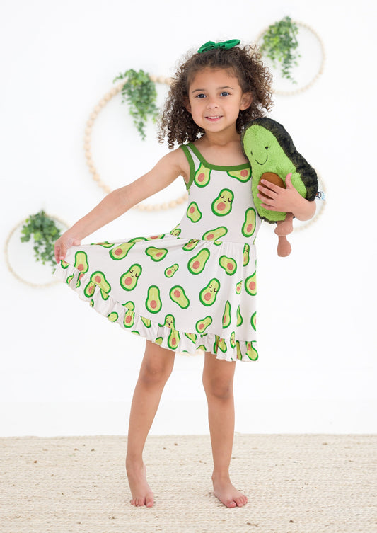 Avocado Birdie Dress