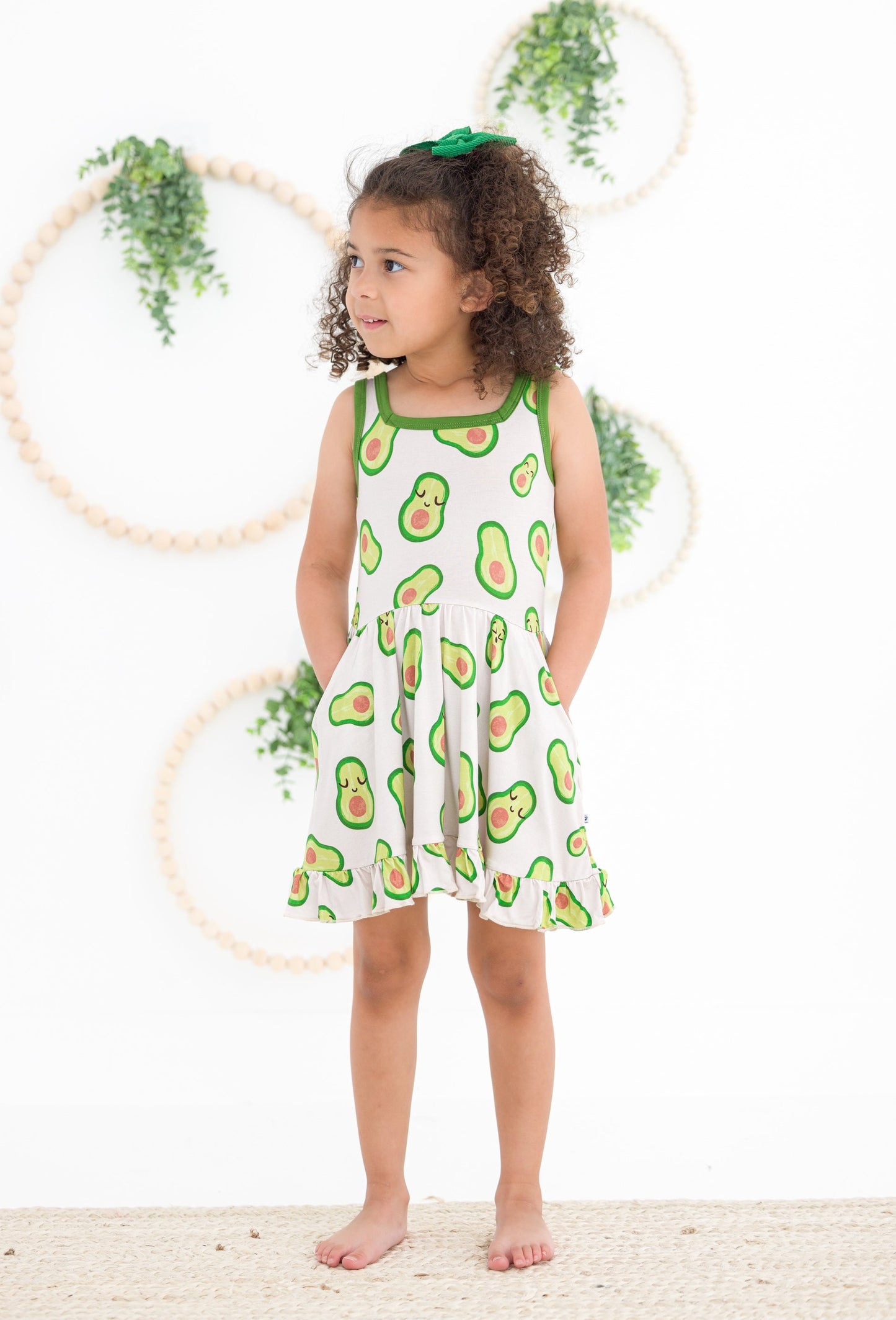 Avocado Birdie Dress