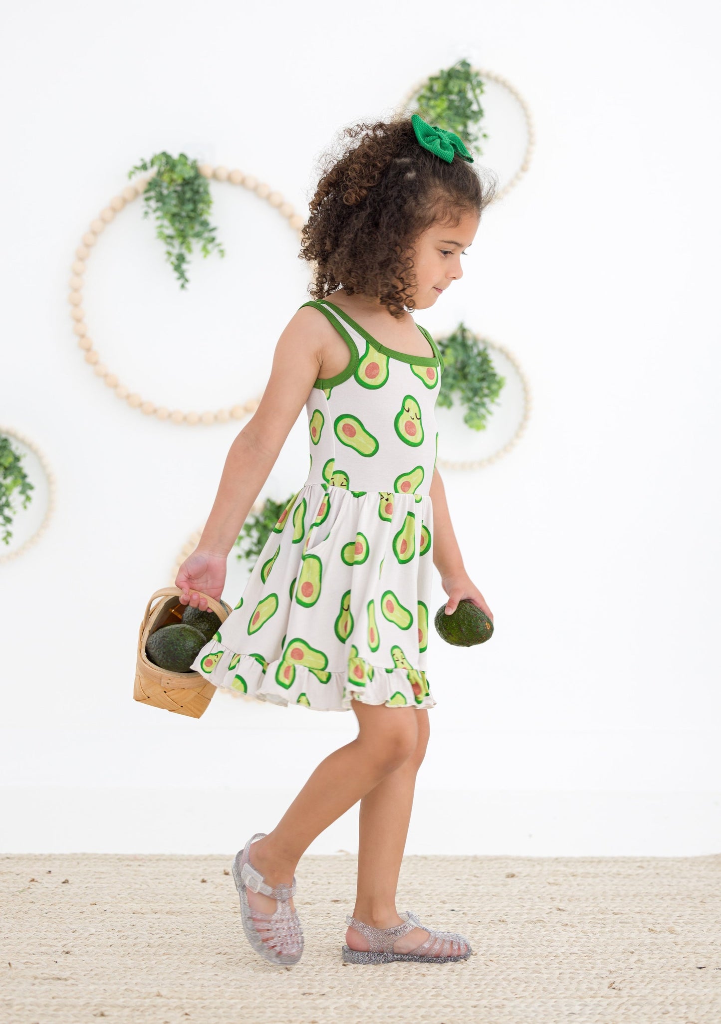 Avocado Birdie Dress