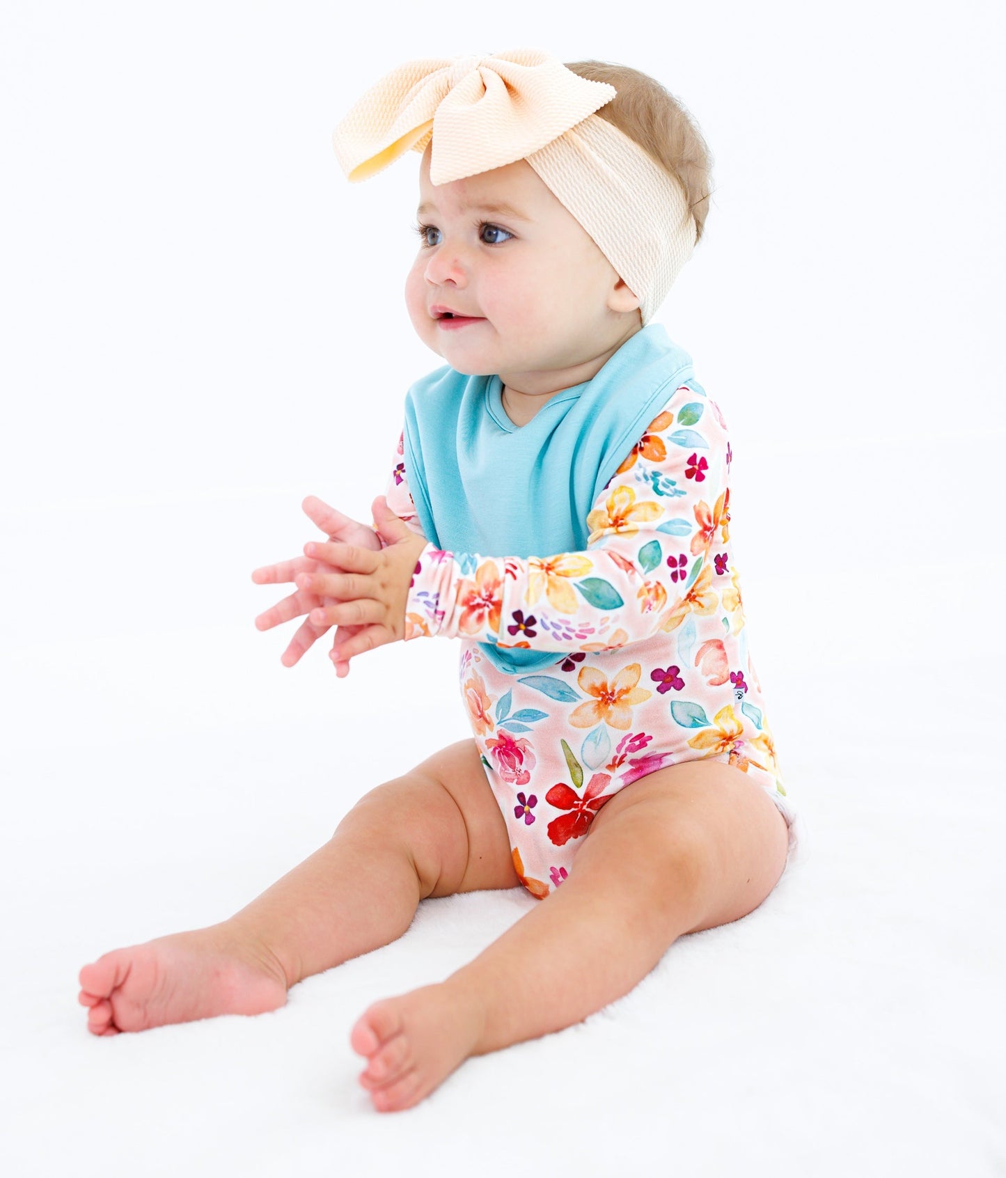 Pearl and Moss Bandana Bib Set