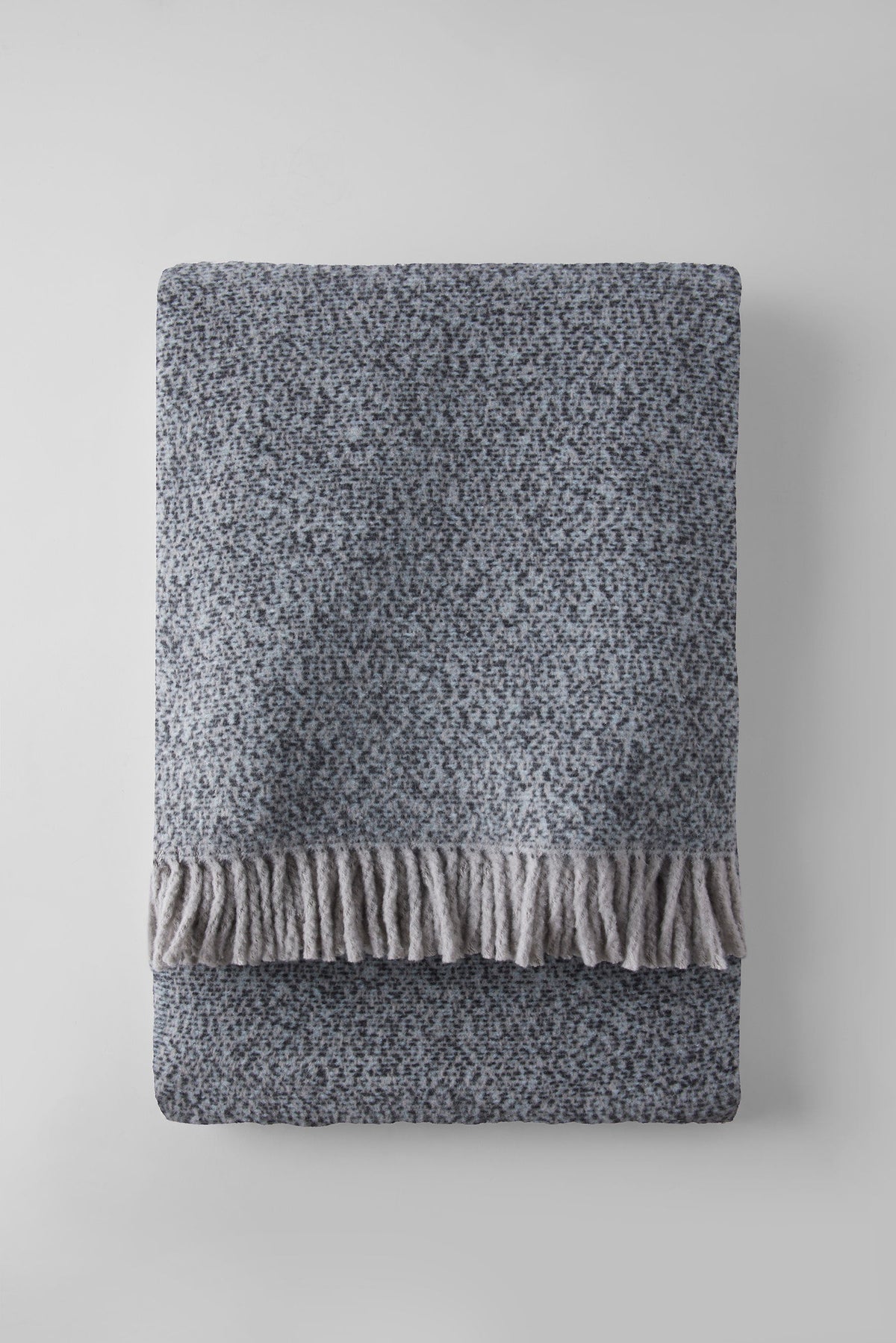 Tweed Weave Throw with Fringe