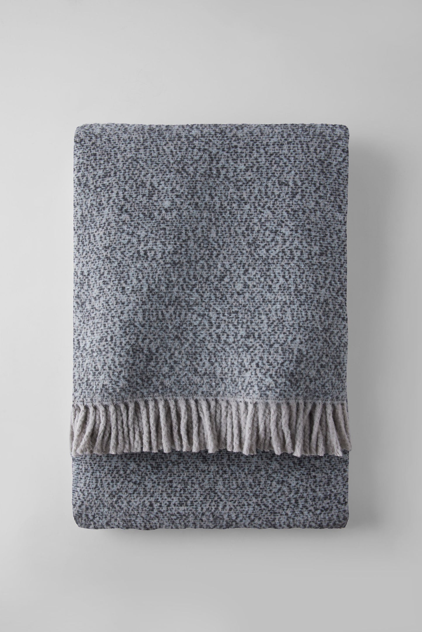 Tweed Weave Throw with Fringe