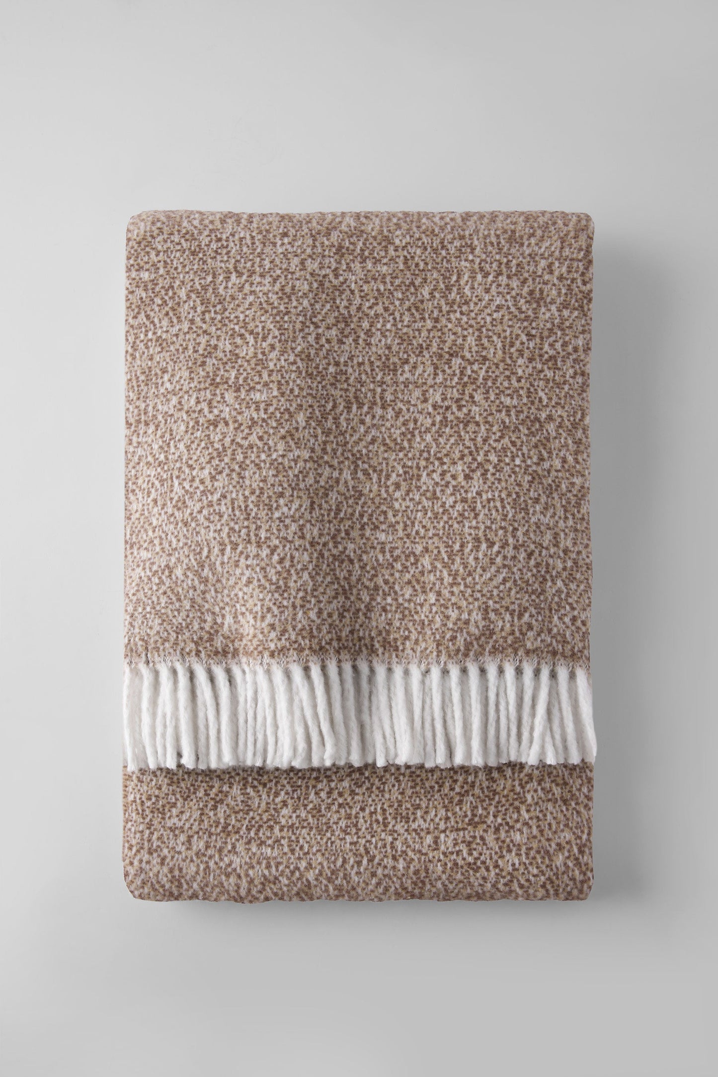 Tweed Weave Throw with Fringe