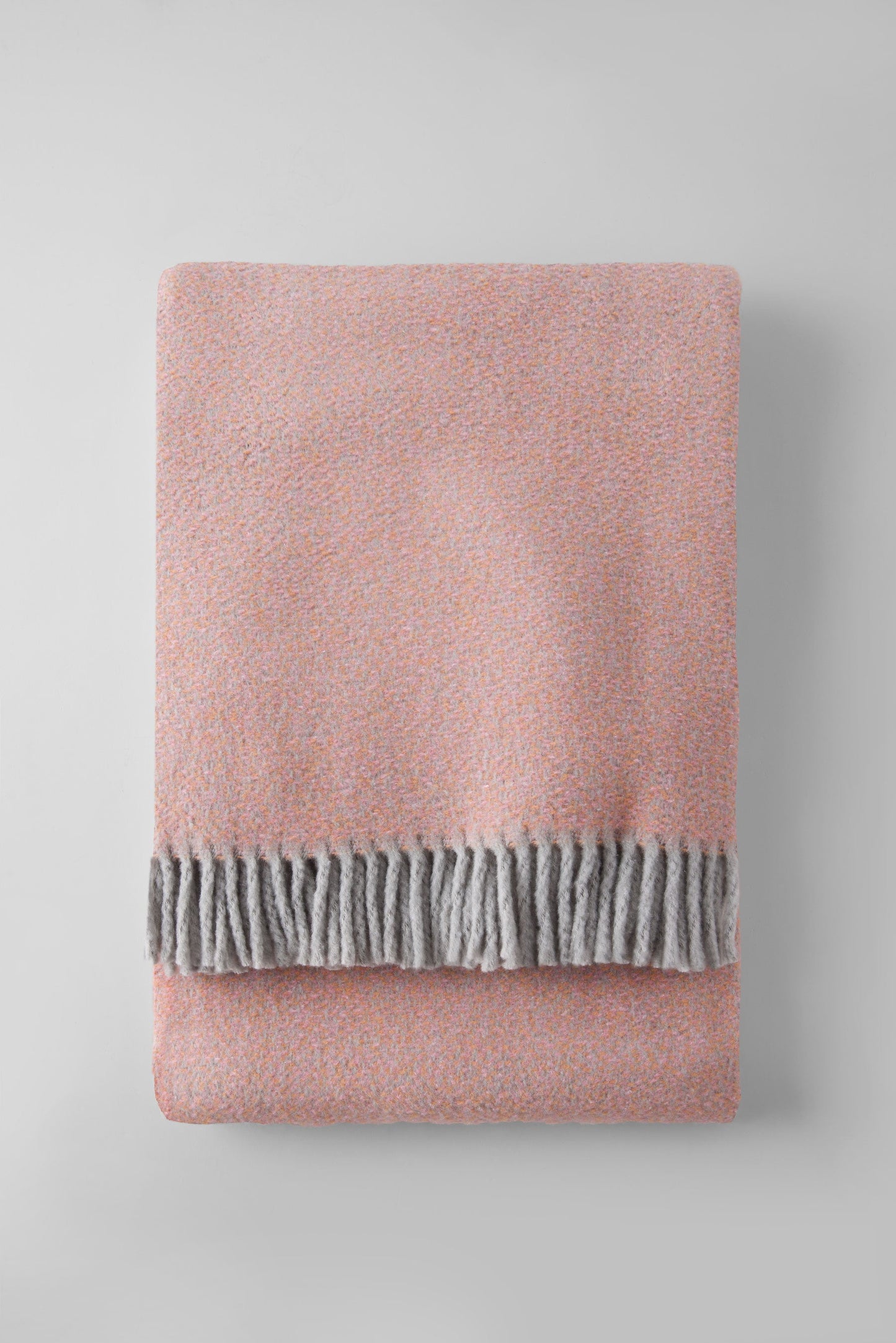 Tweed Weave Throw with Fringe