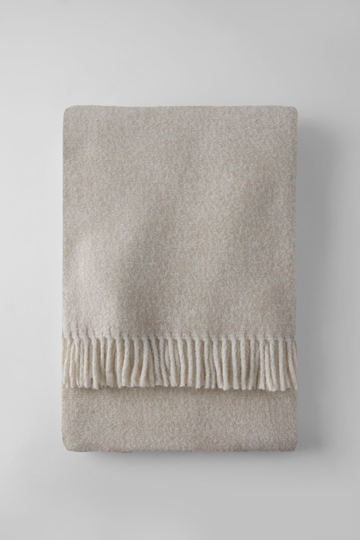 Tweed Weave Throw with Fringe