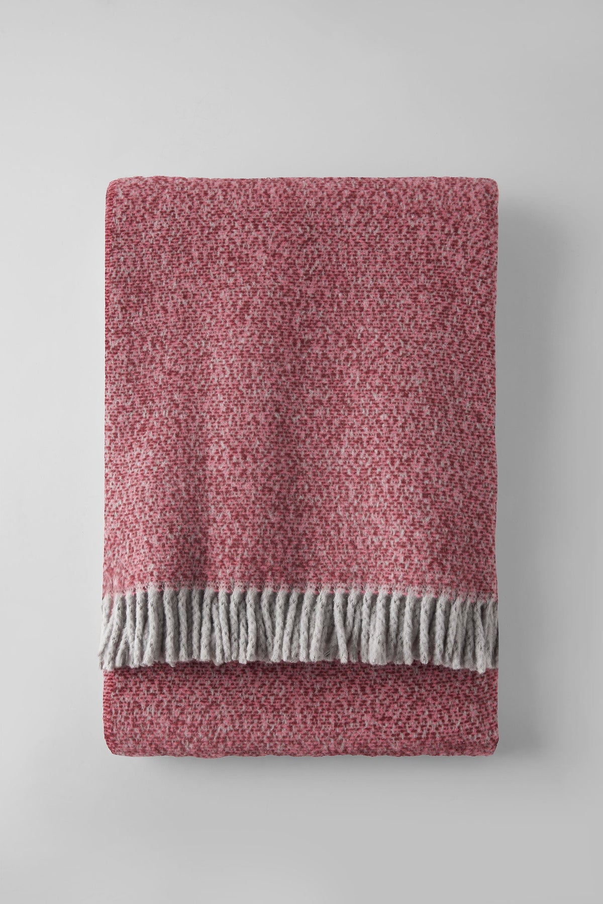 Tweed Weave Throw with Fringe