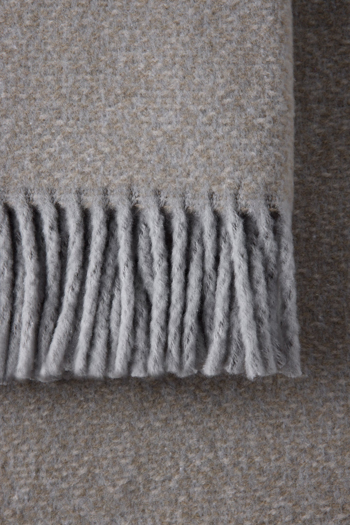 Tweed Weave Throw with Fringe