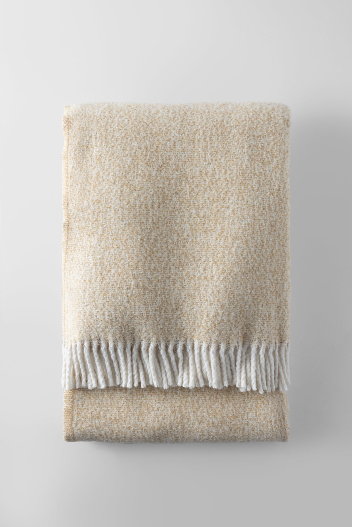 Tweed Weave Throw with Fringe