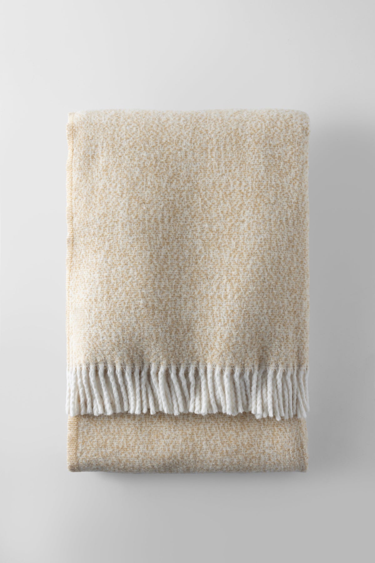 Tweed Weave Throw with Fringe