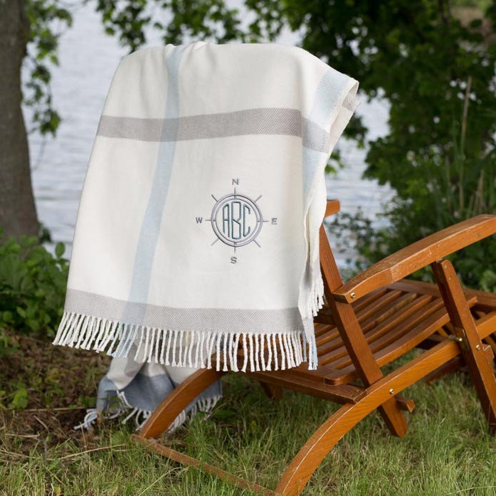 Large Plaid Throw - 55"x70"