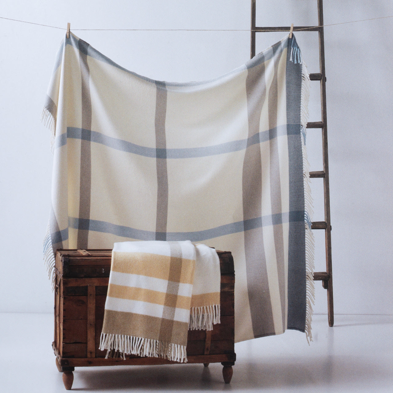 Large Plaid Throw - 55"x70"