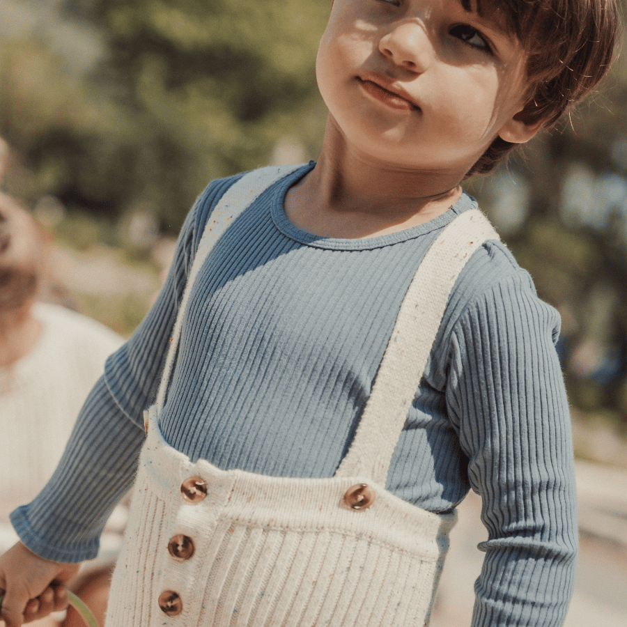 The Long Sleeve Tee -  Blue