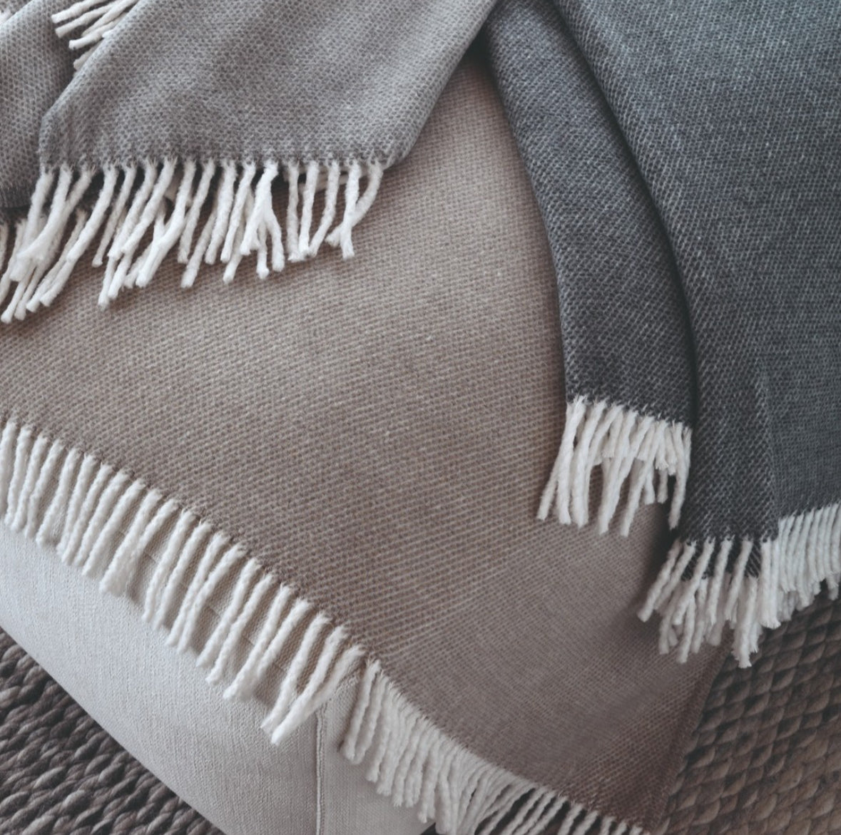Pixel Design Fringed Throw 55" x 70"