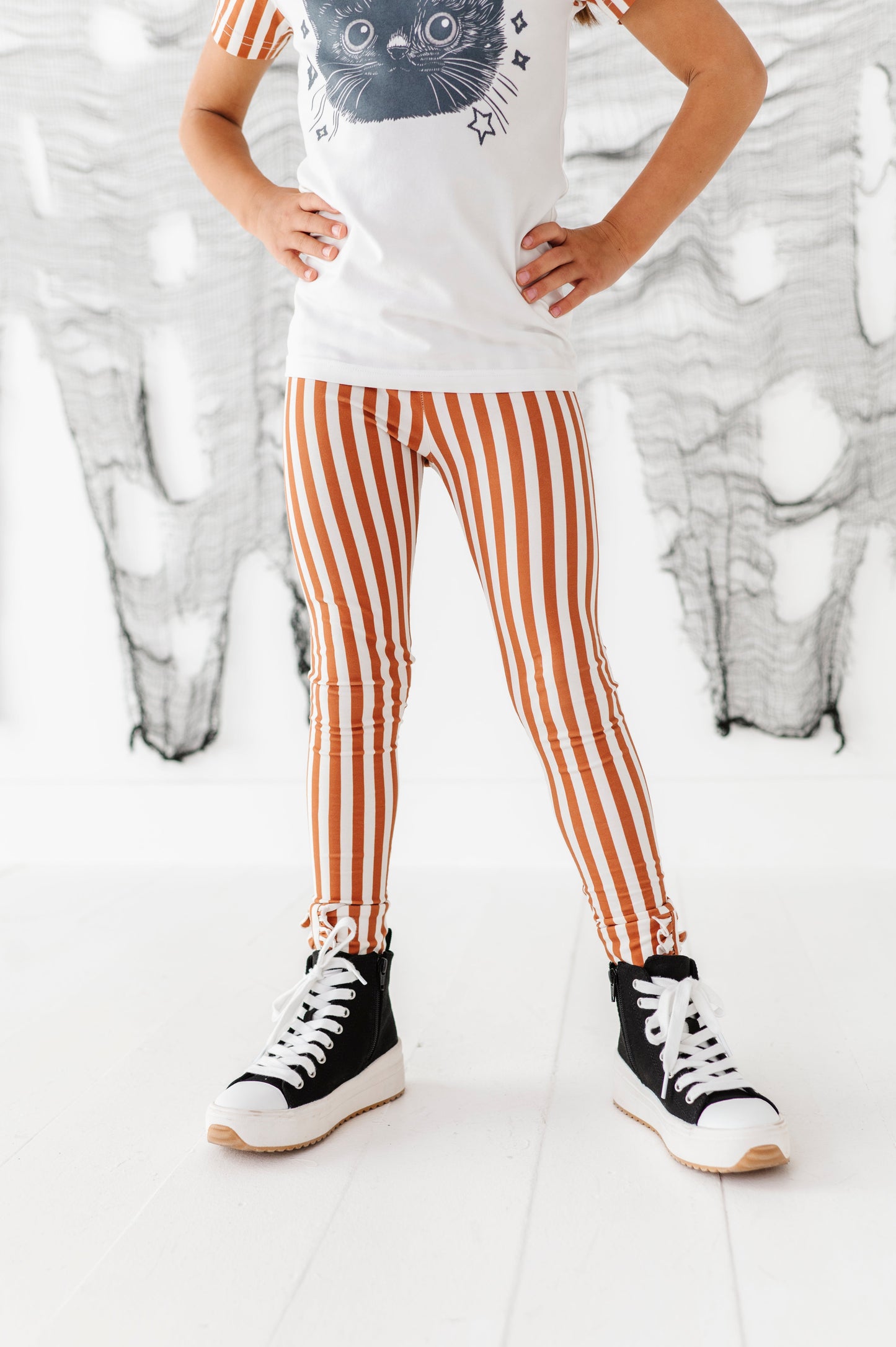 Rust Striped | (SLIM) LEGGING