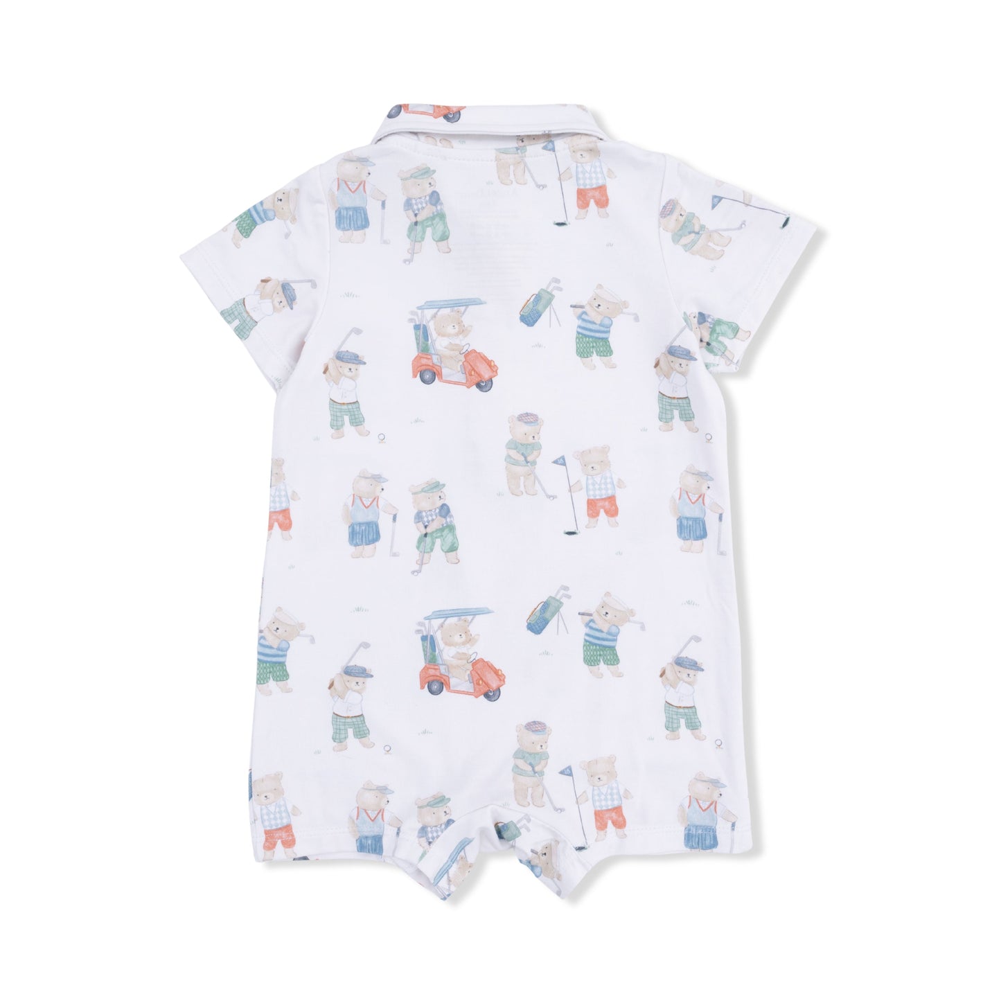Golfing Teddy Bears - Polo Shortie with  Bucket hat