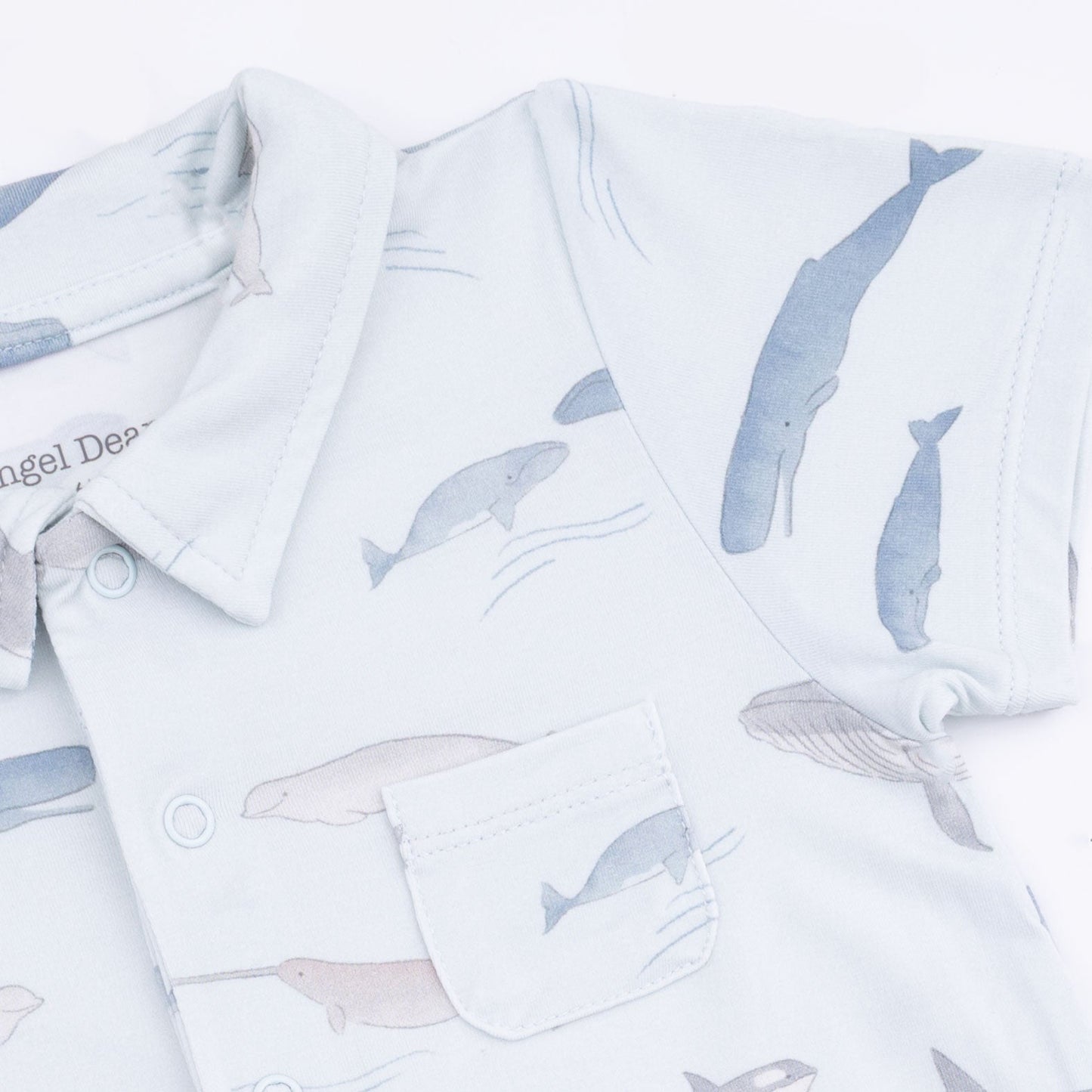 Little Whales - Polo Shortie & Bandana Bib