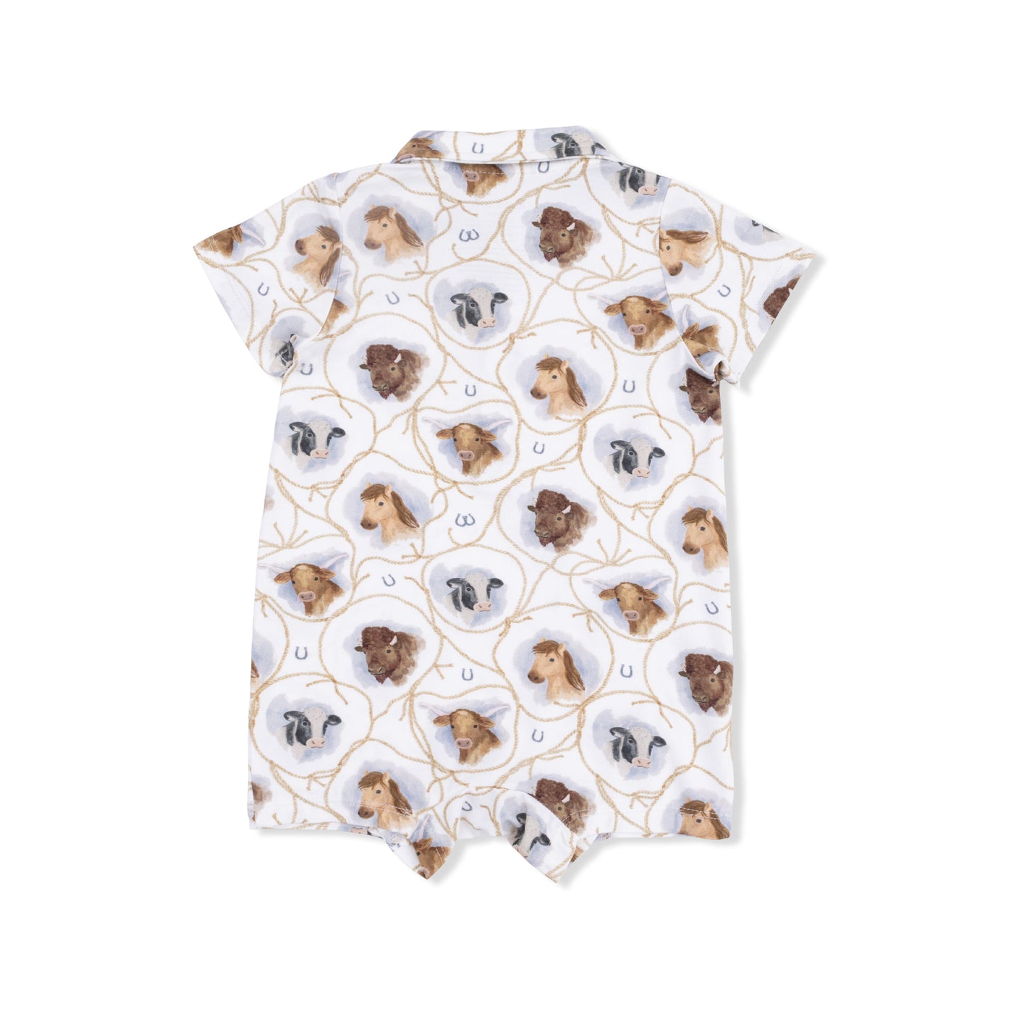 Farm Animals Rope Cameos Uni - Polo Shortie
