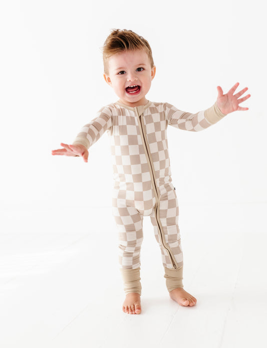 Oat Check Convertible Romper