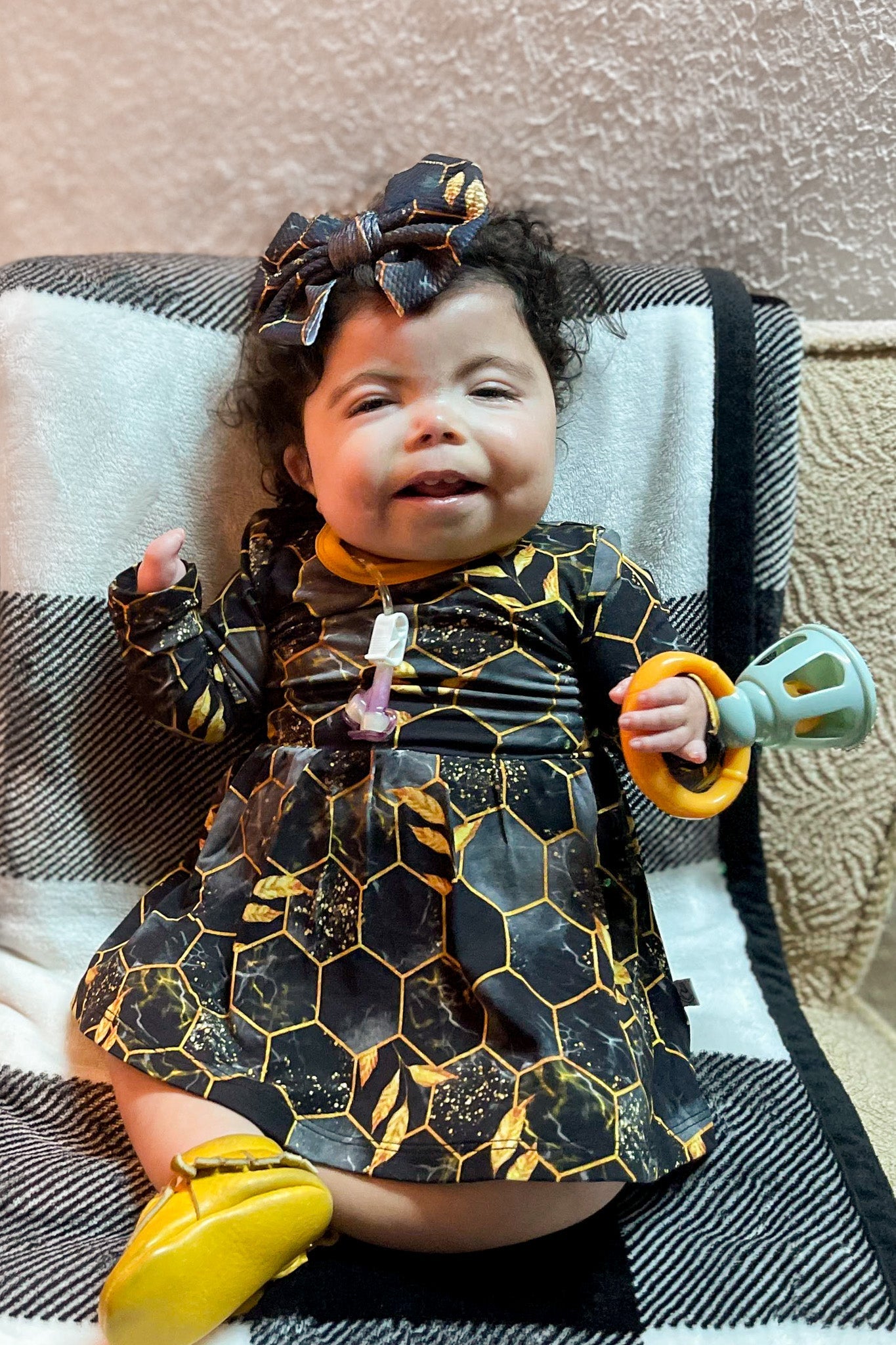 Midnight Honey | Baby & Toddler Bamboo Bodysuit Dress