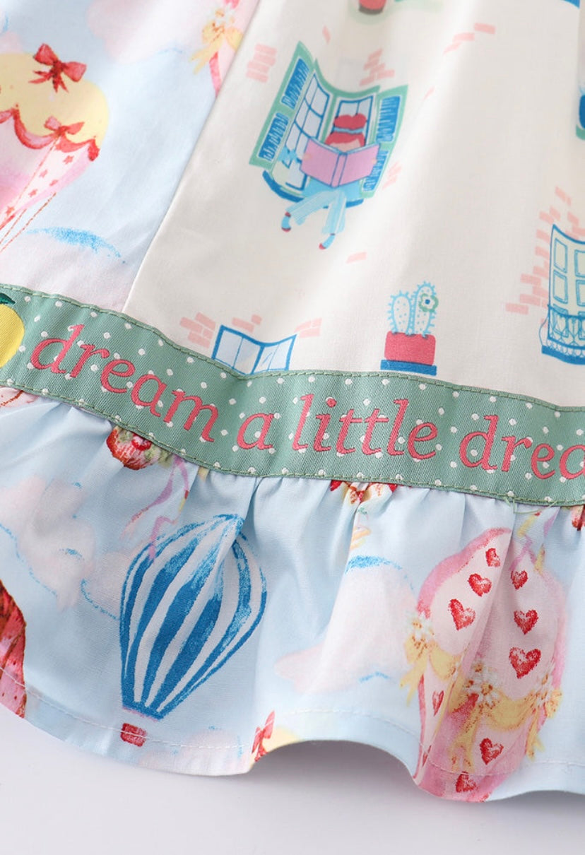 Platinum hot air balloon dress