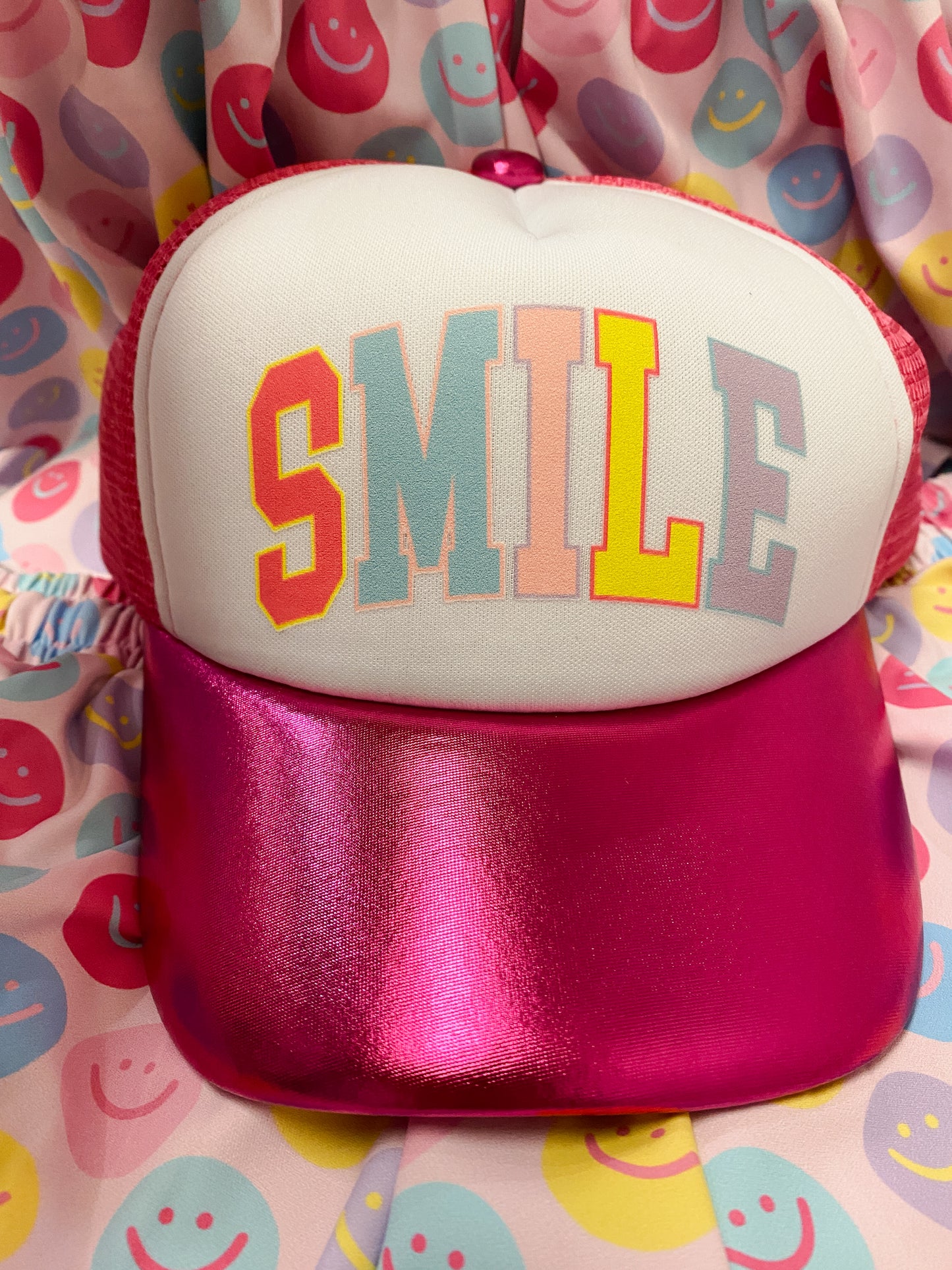 SMILE Youth Metallic Trucker Hat