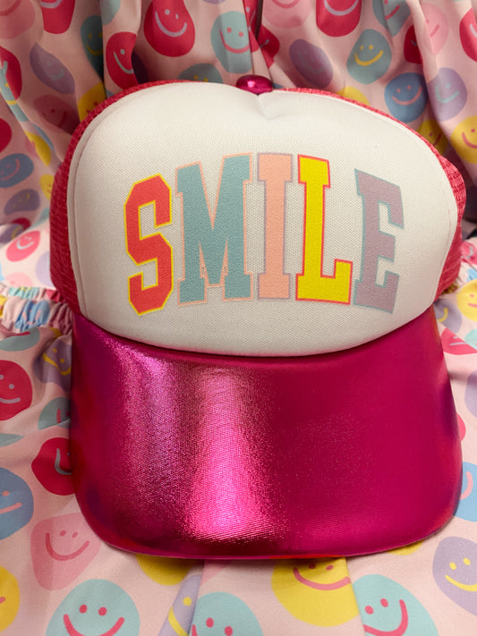 SMILE Youth Metallic Trucker Hat