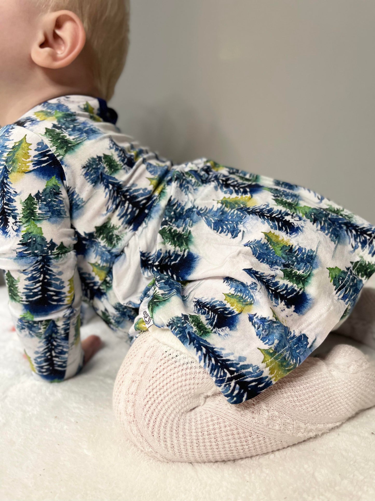Winter Trees | Bamboo Baby Bodysuit Dress