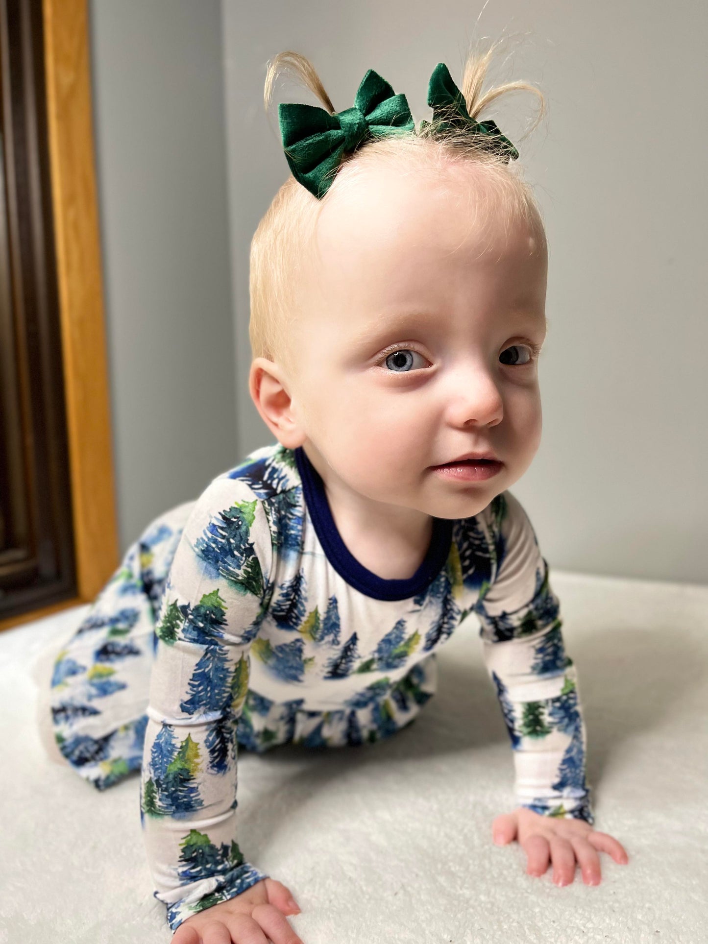 Winter Trees | Bamboo Baby Bodysuit Dress