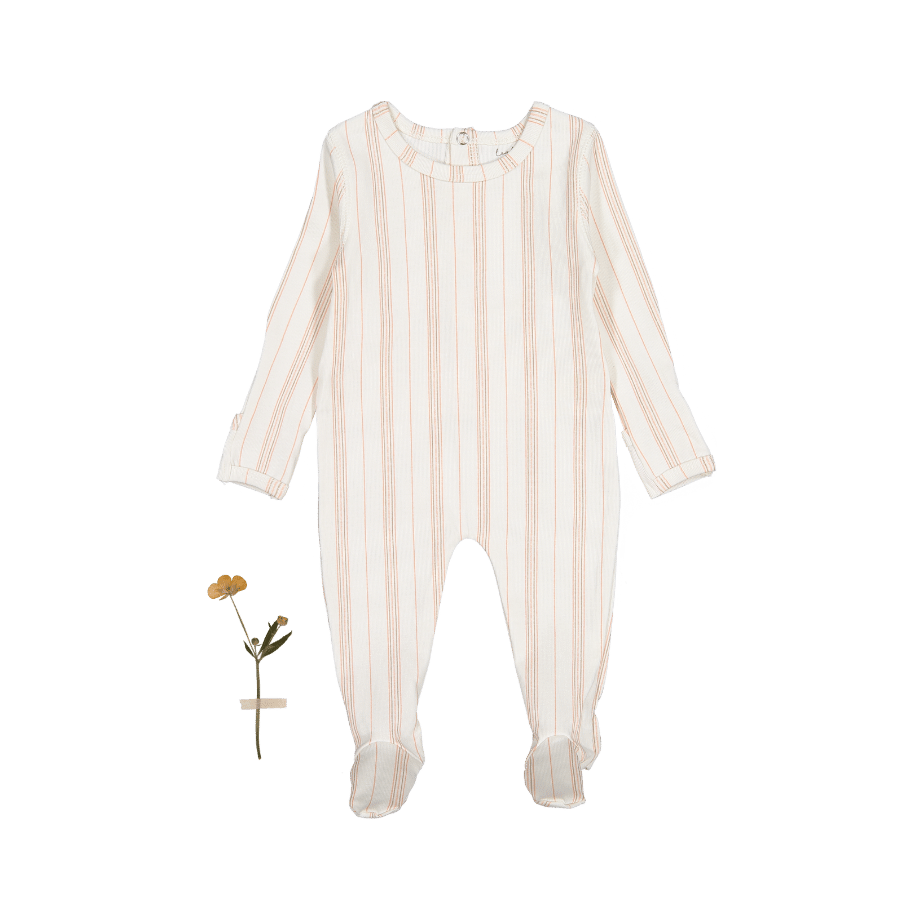 The Printed Romper - Rose Stripe