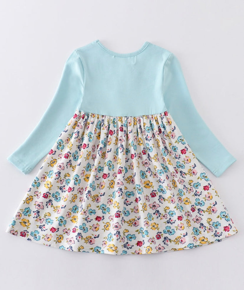 Platinum Mint Floral Dress