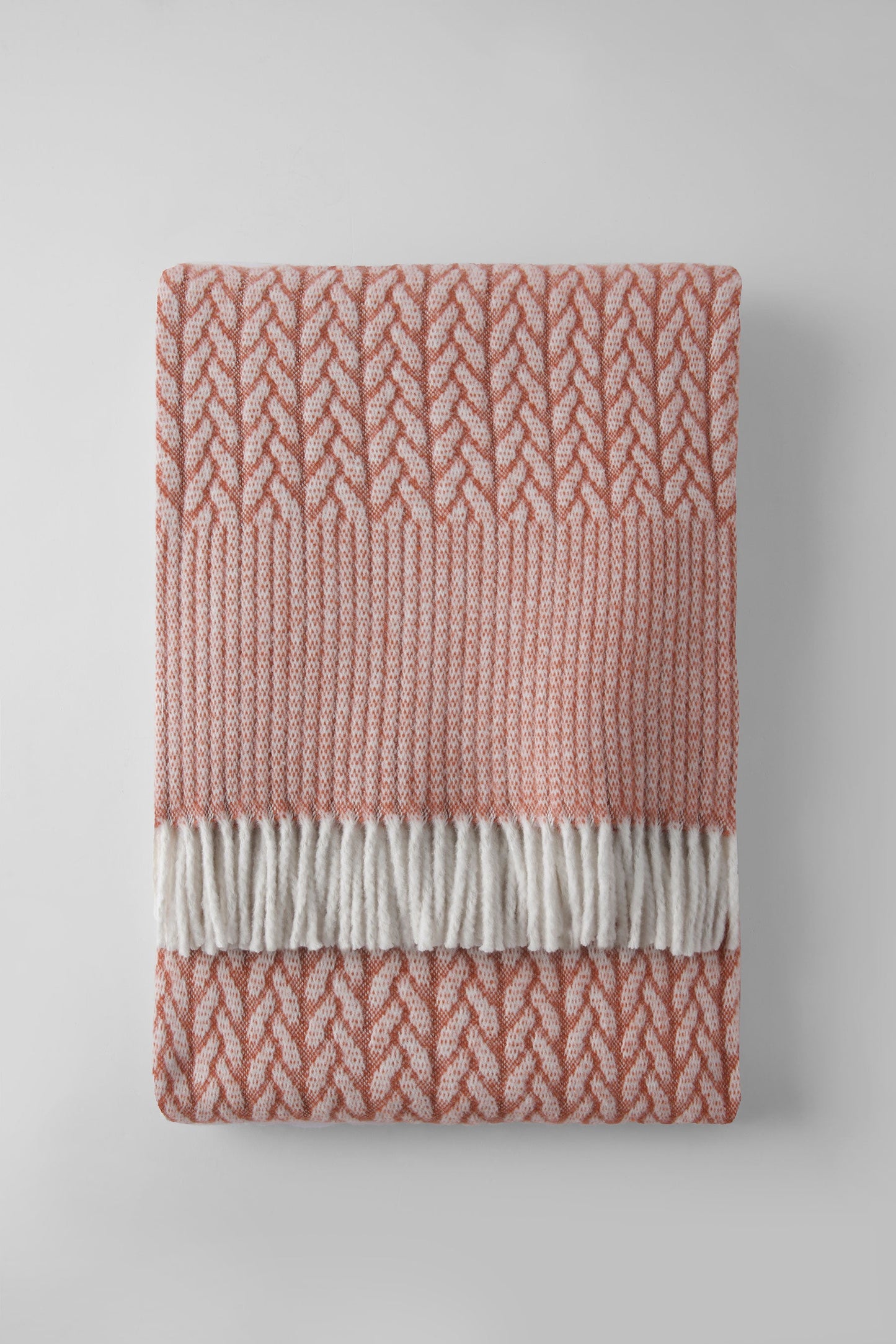 Classic Cable with Border Pattern Throw