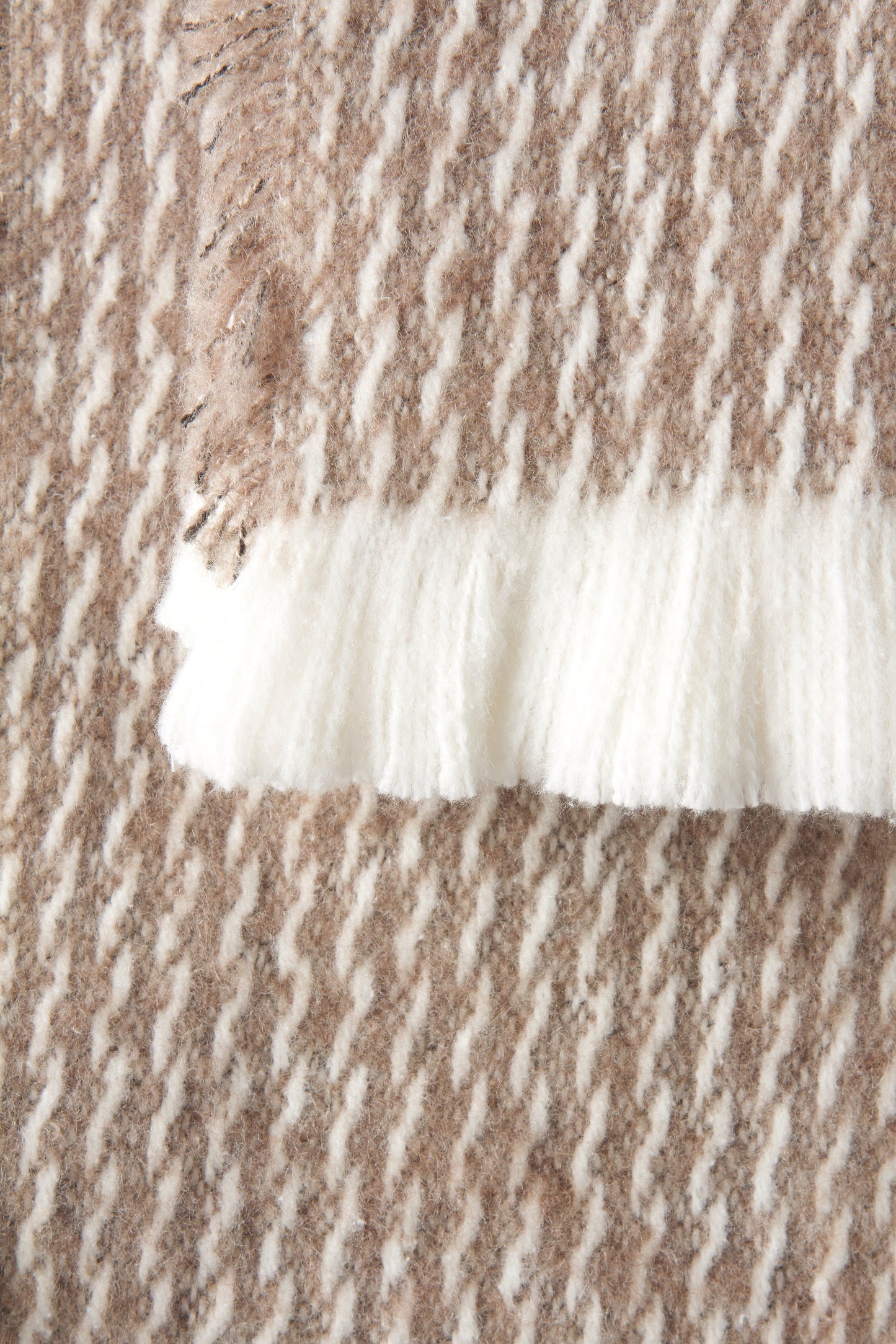 Pinstripe Pattern with Four Sided Fringe