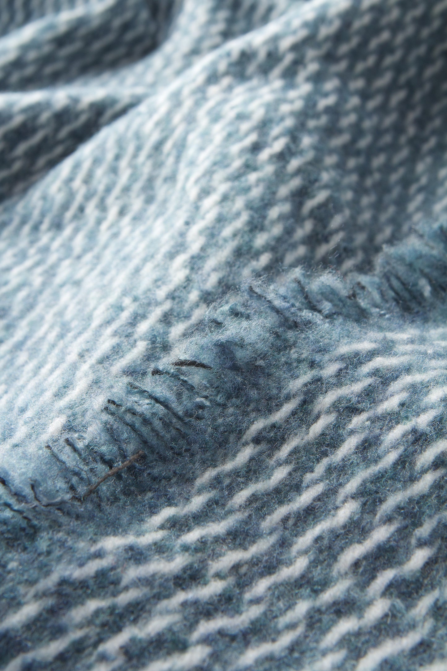 Pinstripe Pattern with Four Sided Fringe