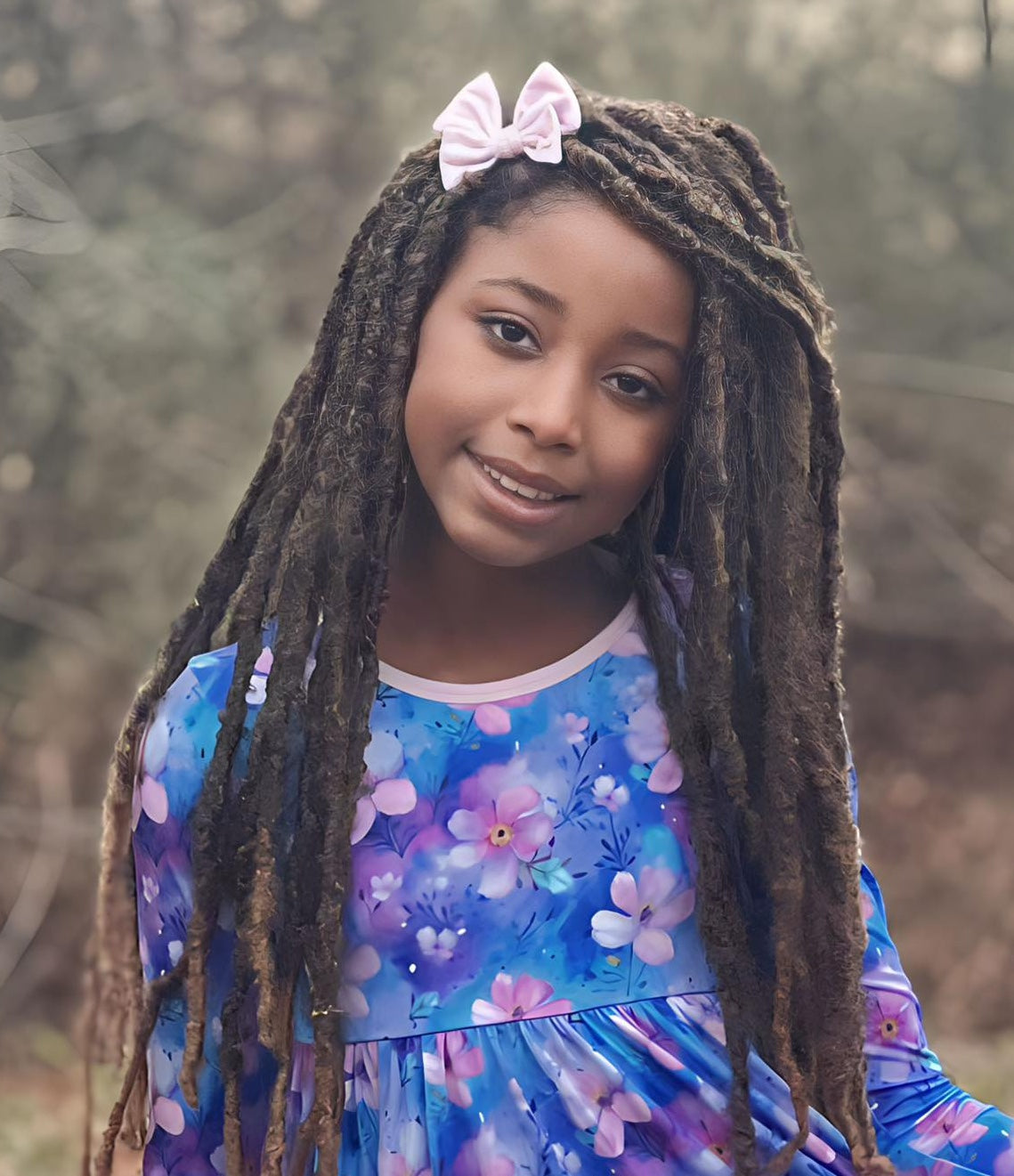 Orchid | Toddler Bamboo Clip on Bow