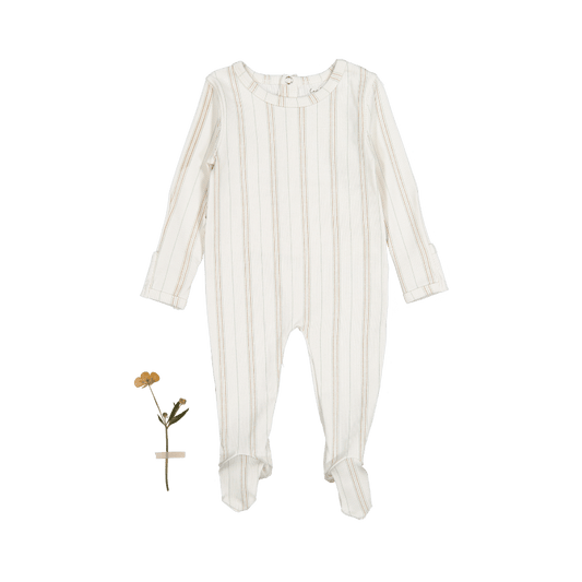 The Printed Romper - Mist Stripe