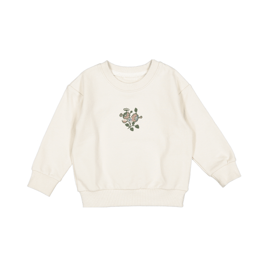 The Embroidered Sweatshirt - Vintage Rose
