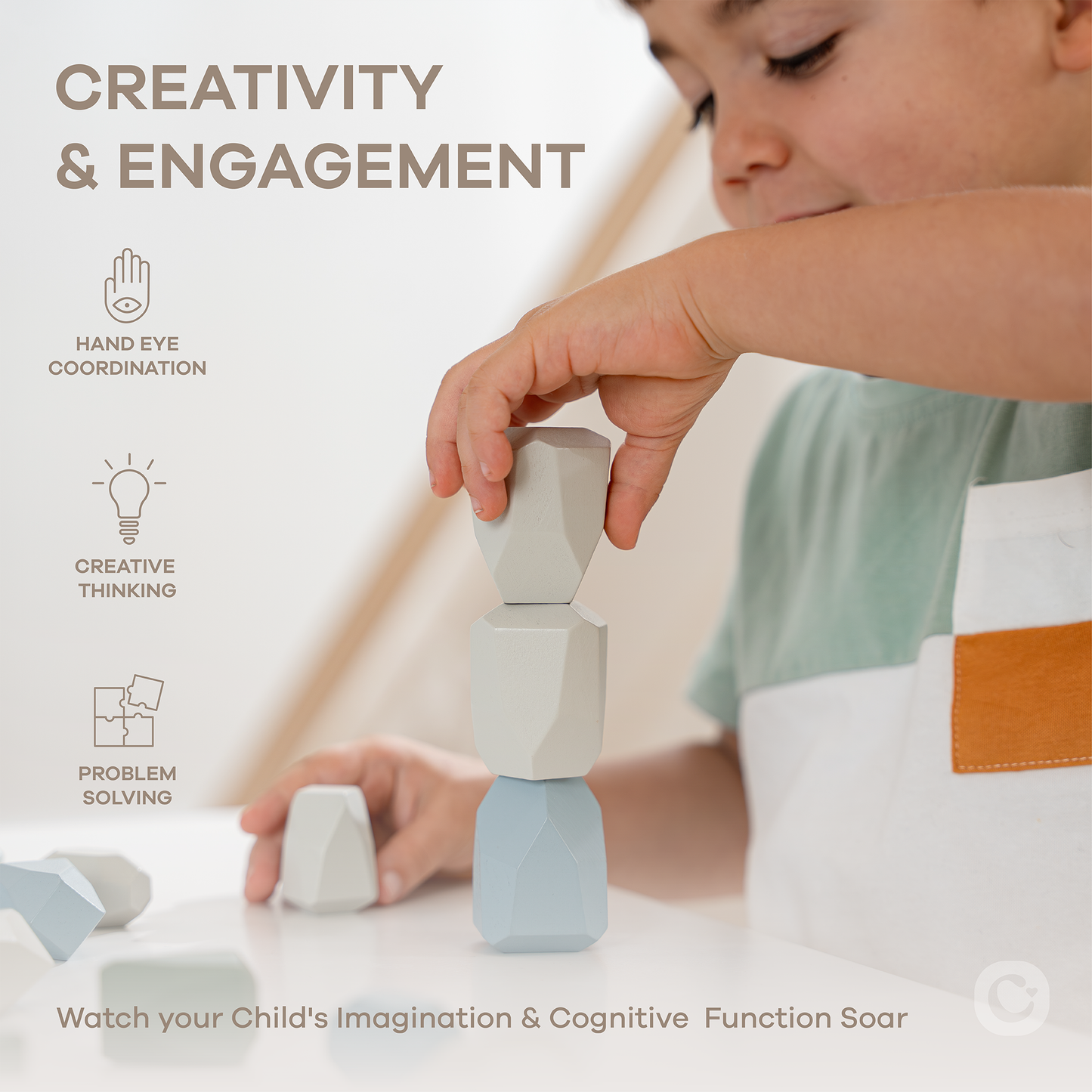 Stacking Blocks for Toddlers in Boy Pack