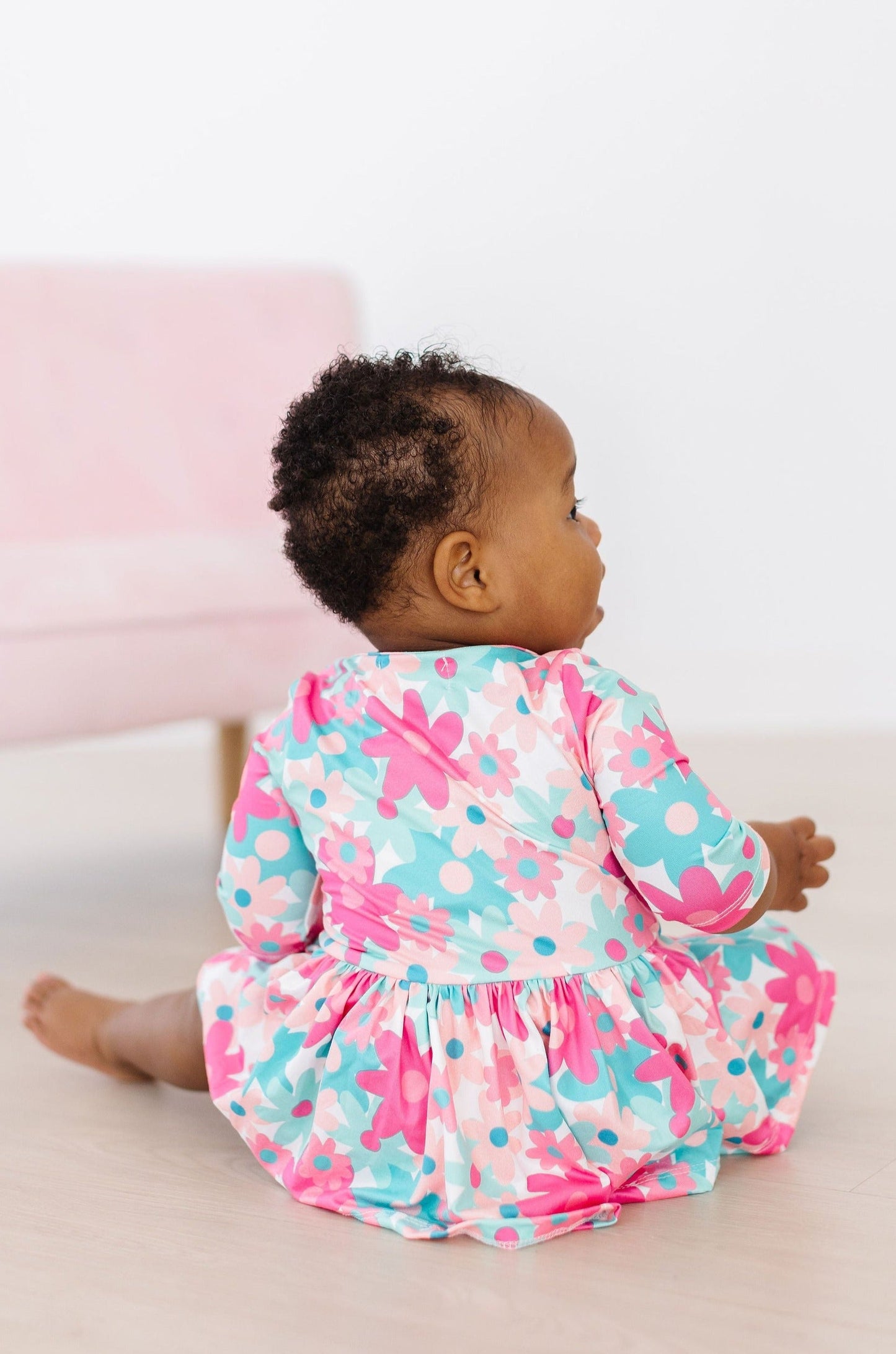 Petal Perfection 3/4 Sleeve Twirl Bodysuit