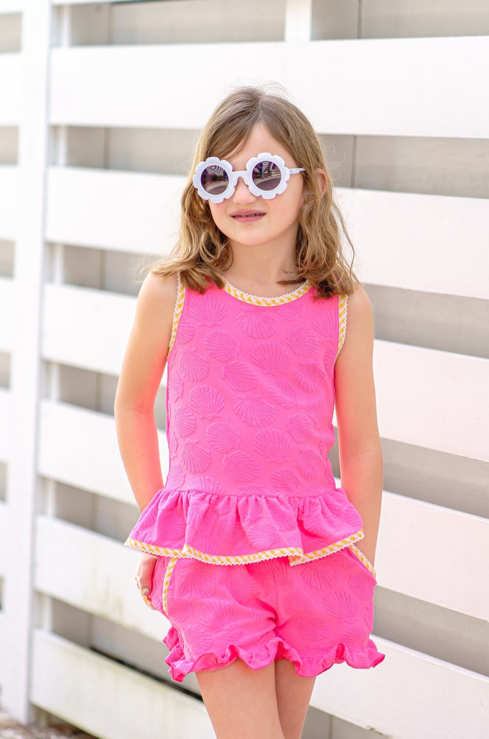 Hot Pink Shell Terry Set